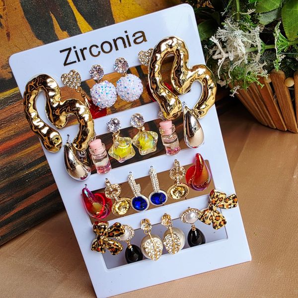 Zirconia earrings