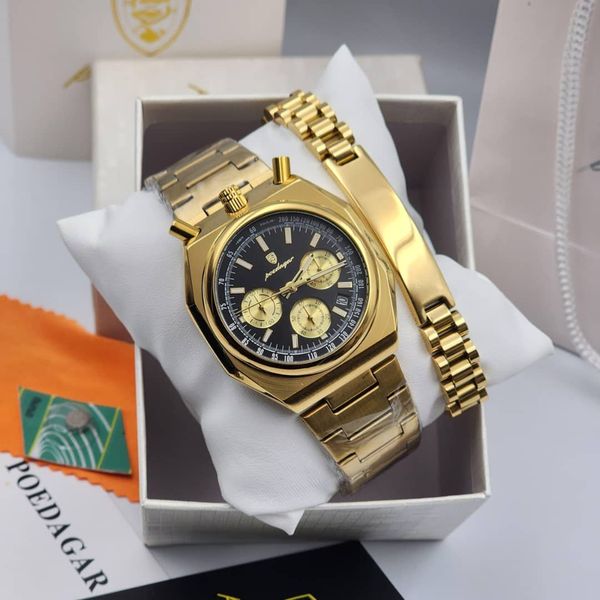 Men's wristwatch & bangle