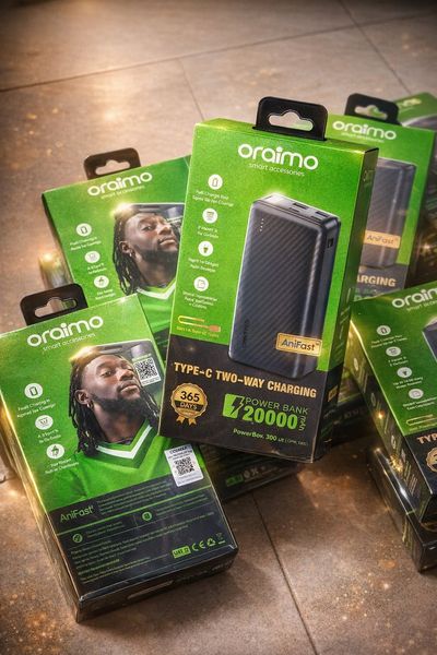 🔋 Oraimo Power Bank – 20,000mAh ⚡ AniFast™