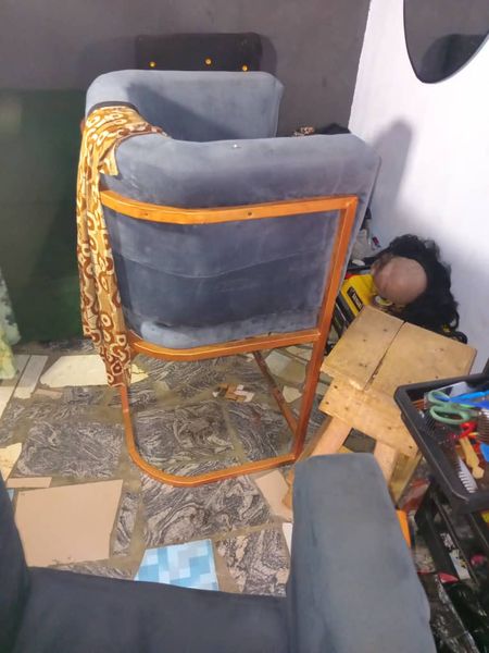 Iron frame Chair